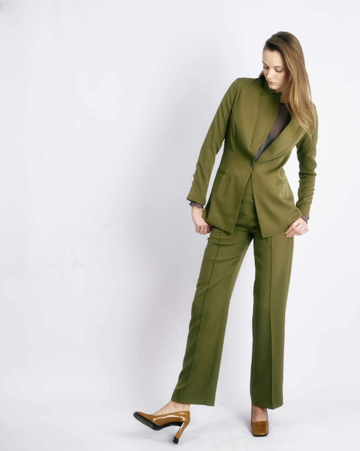 MYBASS – olive blazer Camille