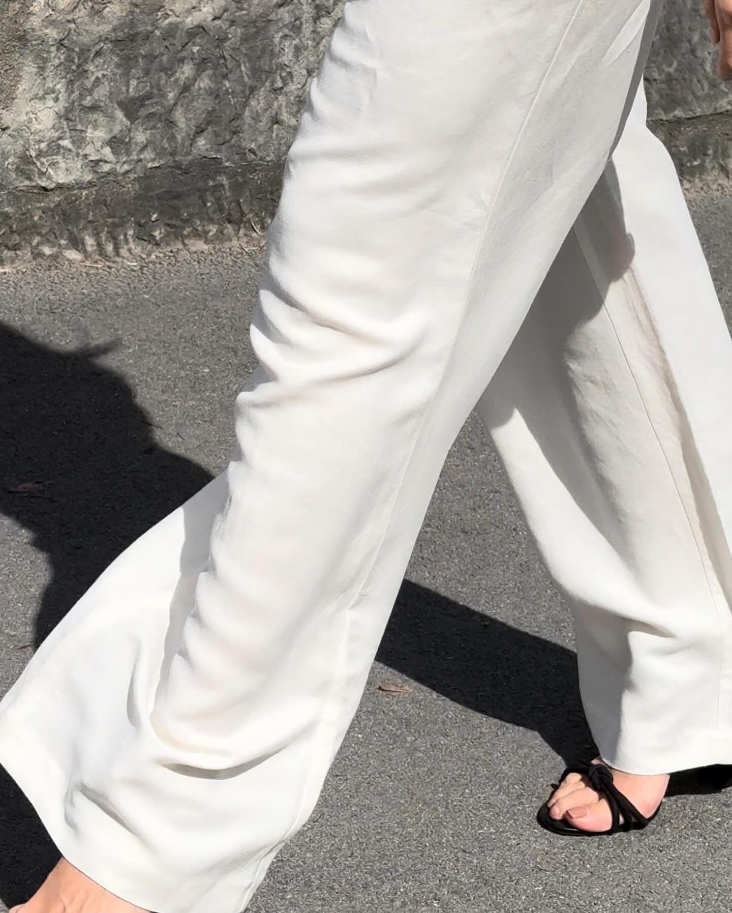 Pantalon Blanc en Lin et Viscose St. Tropez