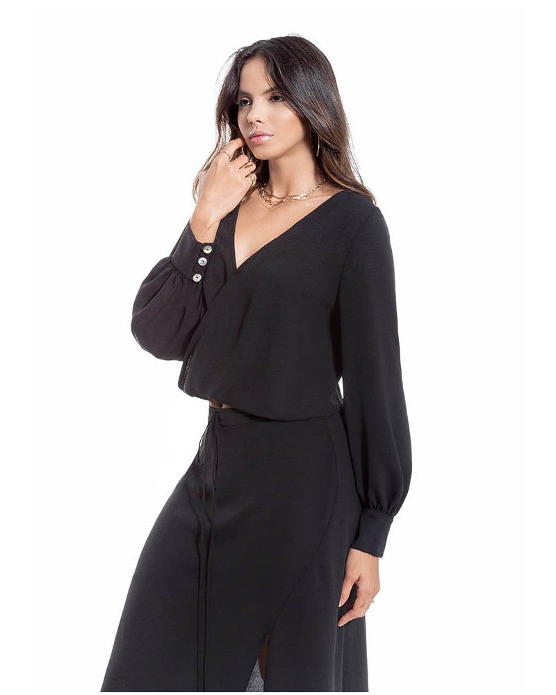 Chemise noire Flavia