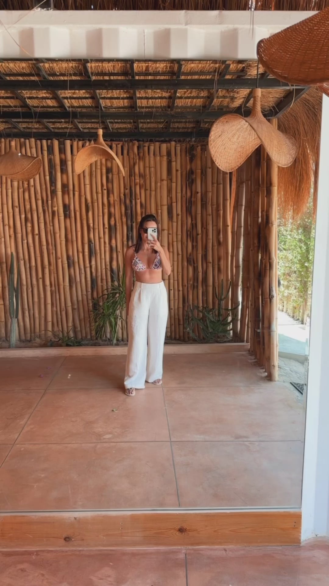 Pantalon Blanc en Lin et Viscose St. Tropez